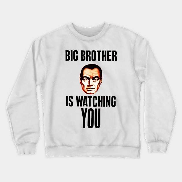 Big Brother is Watching You Crewneck Sweatshirt by Bugsponge